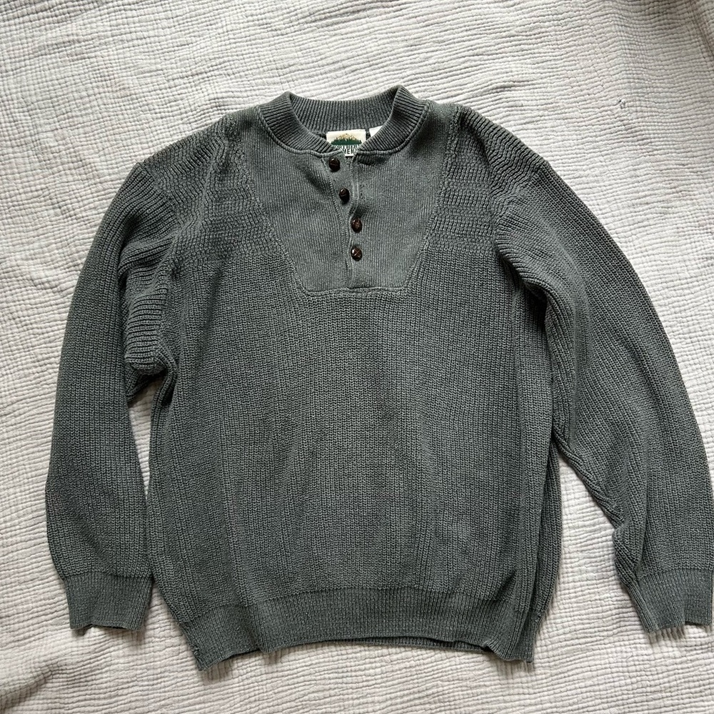 Vintage Cozy Oversized Gray Sweater